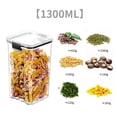 thumbnail image 4 of Cagogo Food Storage Containers, Airtight Dry Food Storage Jars, Large Medium Small Kitchen Pantry Organization, Transparent Plastic Storage Containers for Grains Barley Nuts Candy, Snack Food, 4 of 4