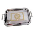 thumbnail image 1 of tredstone Nordic Vanity Platter Breakfast Tray for Eating Storing Table Living Room Argent S, 1 of 9