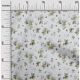 thumbnail image 2 of oneOone Silk Tabby Off White Fabric Florals Craft Projects Decor Fabric Printed By The Yard 42 Inch Wide, 2 of 4