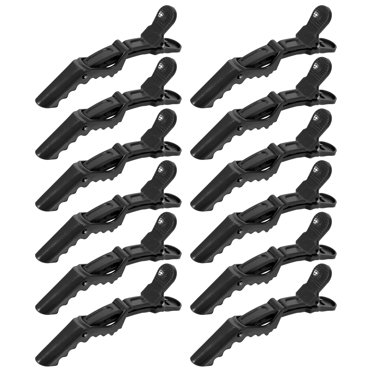 12pcs Professional Sectioning Clips Salon Alligator Haircut Accessories