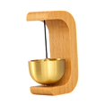 thumbnail image 2 of DOLITY Shopkeepers Bell Door Bell for Store Commercial Entry Business when Entering Log Color, 2 of 9