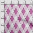 thumbnail image 2 of oneOone Polyester Spandex Purple Fabric Argyle Craft Projects Decor Fabric Printed By The Yard 56 Inch Wide, 2 of 4