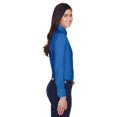 thumbnail image 3 of Harriton Ladies' Long-Sleeve Oxford with Stain-Release, 3 of 3