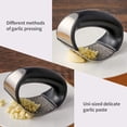 thumbnail image 4 of Garlic Press Tainless Garlic Press Garlic Press Rocker Garlic Chopper Ring Garlic Press for Pressing Garlic in The Kitchen, 4 of 8
