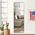 thumbnail image 3 of NeuType Full Length Floor Mirror Rectangular Black 47"x16", 3 of 7