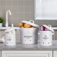 thumbnail image 4 of Binwennn Glass Storage Container Baking Storage Container Set Vacuum Seal Coffee Container Kitchen Storage Vegetable Storage Container Metal Storage Container Vintage Kitchen Vegetable Pots For, 4 of 7