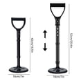 thumbnail image 3 of PEONAVET Plastics Support Mobility Aid Tool 5 Height Adjustable 16.5in 20.4in Stande Assist Device Stable with 7 In Base Elderly Lift Assist Supports for Rise Indoor Garden Outdoor Work, 3 of 7
