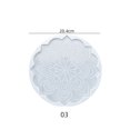 thumbnail image 1 of Moule en Silicone Réutilisable Transparent Motif Mandala Plateau de sous-Verre pour Débutants Artistes, 1 of 6