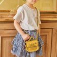 thumbnail image 2 of Bmisegm Girls' Solid Color Leather One-Shoulder Mini Bag – Stylish and Functional Shoulder Purse for Little Girls Yellow One Size, 2 of 8