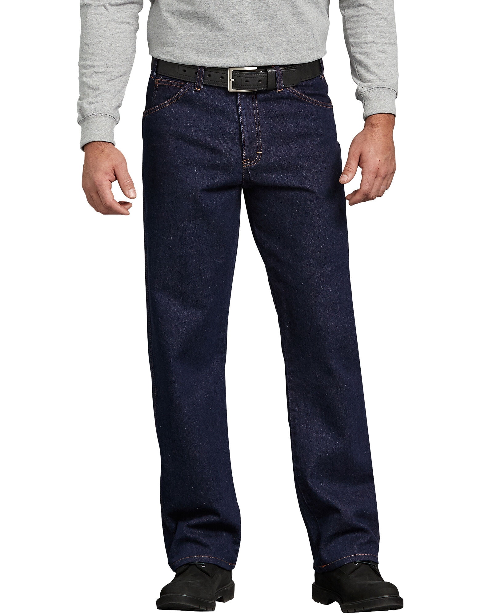 Dickies Mens Regular Straight Fit 5-Pocket Denim Jeans, 38W x 36L