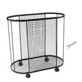 thumbnail image 3 of GROWTH TANK Yoga Mat Storage Rack Basket, Workout Equipment Home Gym Storage Rack with Wheels for Dumbbell Kettlebells Resistance Bands Black, 3 of 9