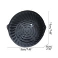 thumbnail image 3 of mtvxesu Doublure Réutilisable en Silicone pour Panier de Friteuse à Air Chaud - Accessoire de Cuisson Rond Antiadhésif de 7,5 Pouces avec Lignes en Relief pour une Répartition Uniforme de la Chaleur, Va au Lave-Vaisselle, 1 Pce, 3 of 3