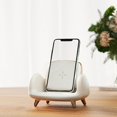 thumbnail image 4 of Janpim Wireless Charger for IOS Android Phone 15w Fast Charge Sofa Chair Phone Holder Stand White, 4 of 5