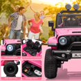 thumbnail image 4 of Royalbelle Pink 24v Ride on Car for Ages 3-8, 2-Seater UTV Truck with Remote, 4 of 7