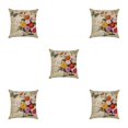 thumbnail image 2 of Maytalsory Easy To Change Flowers Pillowcase Addition To Home Decor Polyester Decorative Pillow Cushion Covers Soft Durable kztym001-5 5Set, 2 of 6