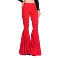 thumbnail image 1 of Decodeary Pantalon Confortable Taille Haute Léger Extensible Taille Haute Cloche Bas Rouge M 1Set, 1 of 6