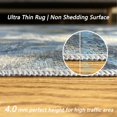 thumbnail image 4 of JV Home Area Rug Elegance Grey Blue 6'x9' Washable Carpet Anti Slip, 4 of 7