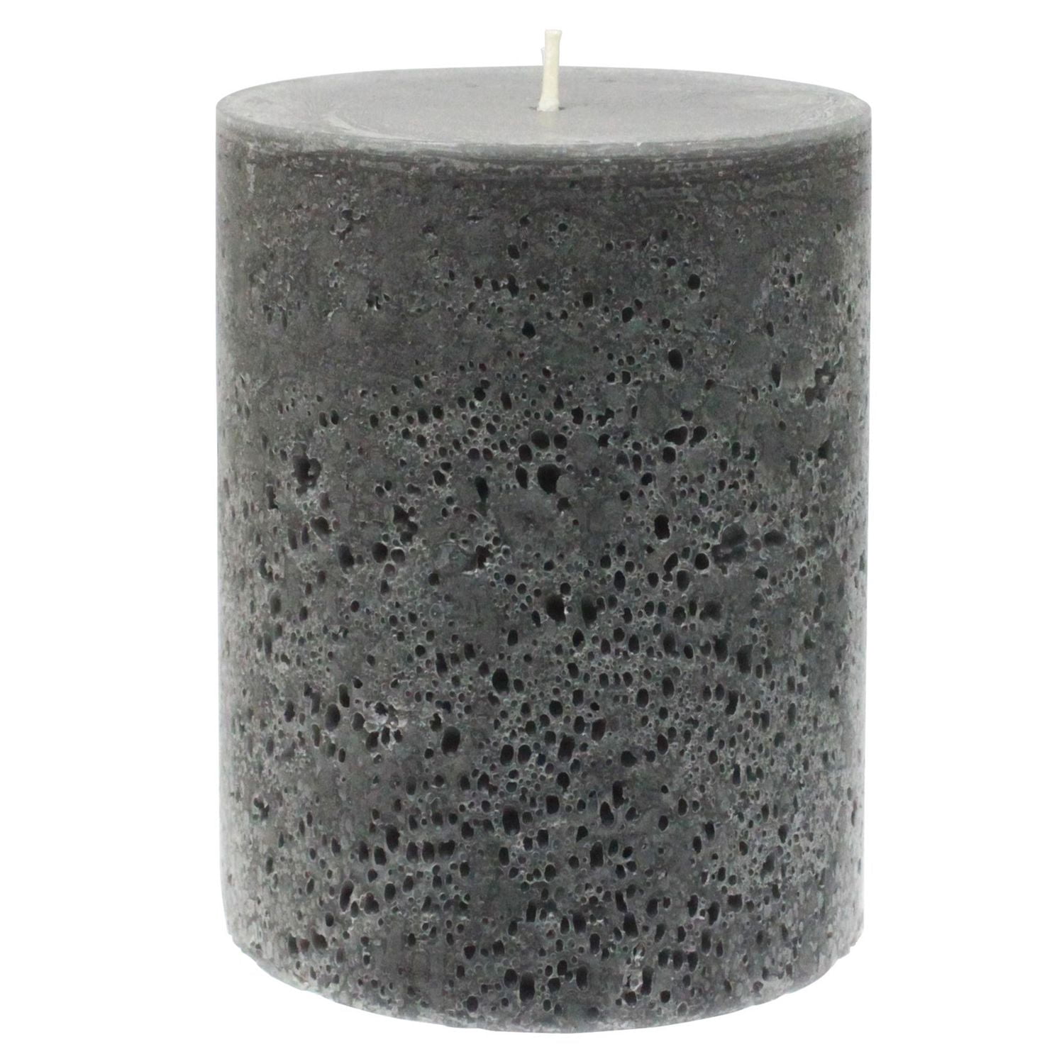 Hometrends 5" Dark Amber & Peony Scented Pillar Candle
