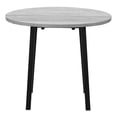 thumbnail image 3 of Monarch Specialties Dining Table Set, 3pcs Set, Small, 35" Drop Leaf, Kitchen, Black Metal, Grey Laminate, Contemporary, Modern, 3 of 7