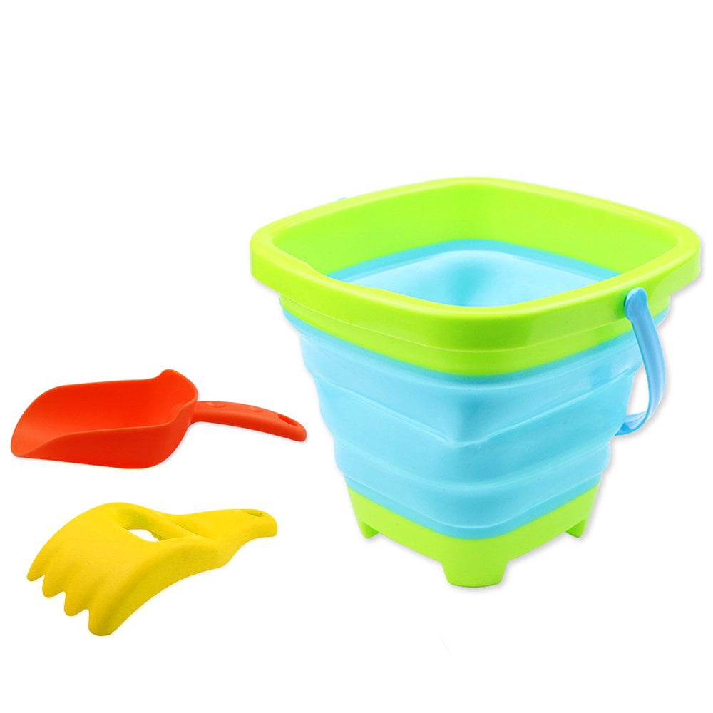 Ensemble de jouets de plage pour enfants, seau et pelle pliables avec Ensemble de jouets de plage pour enfants, seau et pelle pliables avec