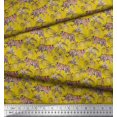 thumbnail image 3 of Soimoi Polyester Crepe Fabric Leaves & Tiger Jungle Decor Fabric Printed Yard 52 Inch Wide, 3 of 3