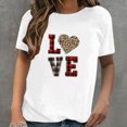 thumbnail image 2 of Pompotops T-Shirt Décontracté à Manches Courtes pour Femme avec Imprimé « Love », 2 of 4