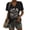 Black, variant on Womens Casual Fashion Printed V Neck Short Sleeve Pullover T Shirt Our Womens Long Sleeve Womens Short Sleeve Shirts Long Sleeve Spandex Shirt Tee Shirt Ladies Football Shirts T Shirts Short Sleeve