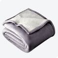 thumbnail image 1 of Bare Home Couverture de Lit en Sherpa Pelucheuse - Duveteuse et Douce - Réversible - Légère - Lit Simple/simple TG, Violet Poussiéreux, 1 of 7