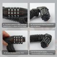 thumbnail image 5 of Motorcycle Helmet Lock with Combination Lock,Retractable Motorcycle Locks Anti Theft & Motorcycle Helmet Accessories,Multipurpose Helmet Locks for Motorcycles and Bicycles, 5 of 5