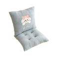 thumbnail image 2 of Blue 1Pc 15.75X31.5 Inches High Back Chair Cushion For Indoor And Outdoor Use All Weather Rainproof Seat Cushion For Rocking Chairs Porch Swings And Benches With Secure Straps Comfortable, 2 of 6