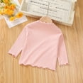 thumbnail image 4 of Cowsor Girls Soft Ribbed Peter Pan Collar Bow T-Shirt Sweet and Ribbed Knit Casua Cute Tops, 4 of 7