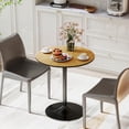 thumbnail image 2 of HOMCOM 27.6" Round Dining Table for 2, Wood Veneer Kitchen Table, Natural, 2 of 10
