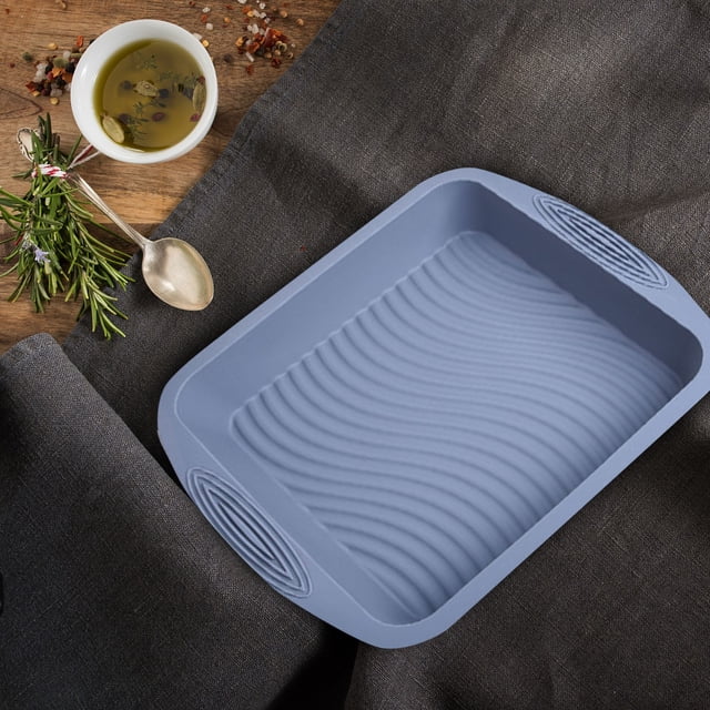 Product Category Cake Mould Square Pan 8x8 Nonstick Silicone Bakeware for Cakes Rice Lasagnas – Square Cake Pan for Even Heat Distribution
