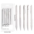 thumbnail image 3 of SIYTUAU White Gel Pens 5 Pack 0.5Mm Fine Point Retractable Quick Dry Ink Pens For Writing Exams School Supplies White 5 Gel Pens White, 3 of 7