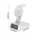 thumbnail image 3 of Chmadoxn Chargeur Sans Fil, Chargeur Portable Station de charge Sans Fil avec Réveil Numérique Station de charge pour Plusieurs Appareils Support de Chargeur Sans Fil 15W charge Sans Fil en Plastique pour IOS et Android, 3 of 9