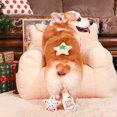 thumbnail image 4 of Hugsmart Dog Toy Fuzzy Friendz Happy Woofmas Milk and Cookies, 4 of 4