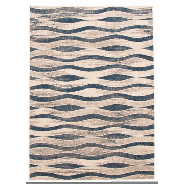 ECARPET Neela Ivory/Blue Rug