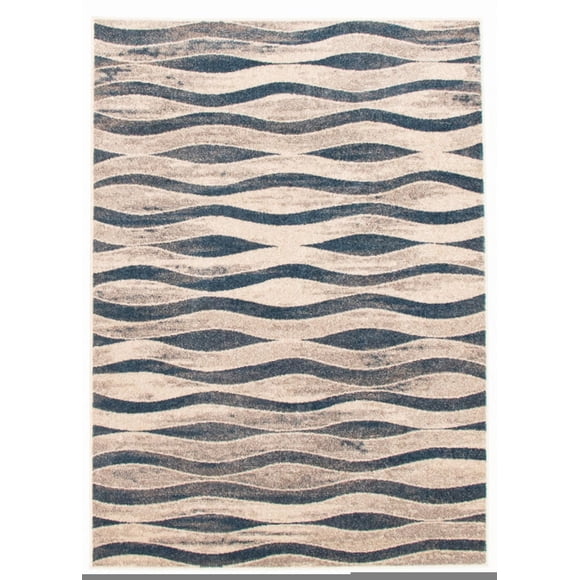 ECARPET Neela Ivory/Blue Rug