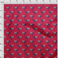thumbnail image 3 of oneOone Polyester Lycra Fabric Heron Block Printed Craft Fabric BTY 56 Inch Wide, 3 of 4