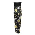 thumbnail image 4 of Femmes Bretelles Froncées Taille Haute Wrap Split Asymétrique Plage Longue Robe Maxi, 4 of 4
