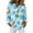 Sky Blue, variant on OIOLOYJM Womens Hawaiian Shirt Dressy Hawaii Print Long Sleeve Tee Shirts Spring Vacation Button Down Tops Work Light Blue M