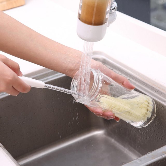 Convenient Bottle Brush, Portable Cleaning Brush, Practical Restaurant for Home Bar Kitchen Long Handle