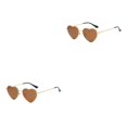 thumbnail image 3 of maskred PVC Heart-Shaped Glasses Non-Slide Silicone Nose Pads And Mulitple Colours For Chic Look Gold Metal tea color 2Set, 3 of 6