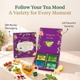 thumbnail image 4 of VAHDAM Assorted Long Leaf Tea Gift for Women & Men (24 Flavors in Pyramid Tea Bags), 4 of 10