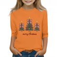 thumbnail image 1 of YUNAFFT T-Shirt à Manches Courtes pour Garçons et Filles 3-12 Ans avec Imprimé Graphique de Noël, Col Rond Décontracté, Haut Extensible Type Coton, Confortable pour le Quotidien, 1 of 4