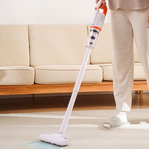 Dvkptbk aspirateur sans fil à aspirateurs, Aspirateur avec 30 Mins Long Runtime, nettoyant à vide léger pour carpet et plancher de bois franc Cheveux