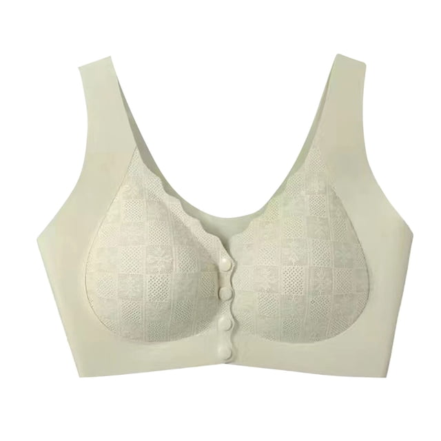 WRKEKC Wireless Lift Support Bra Seamless Full Coverage Comfort T-Shirt Bra for Women Everyday Wear