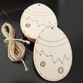 thumbnail image 2 of XZNGL Travel Bag 10Pcs Wood Rabbit Hanging Ornaments With Twines for Easter Party Decoration, 2 of 7