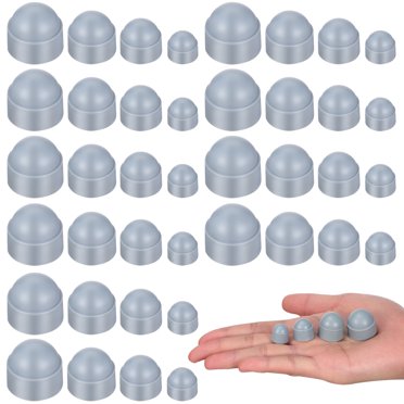 KAKOWELY 40 Pcs Capuchons d'Écrous Hexagonaux en Plastique Capuchons d'Écrous Hexagonaux Pratiques Capuchons d'Écrous Hexagonaux Créatifs,0,98"X0,98"X0,79 Pouces