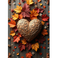 thumbnail image 4 of Autumn Heart Wooden Texture Background Fall Leaves Decorative Backdrop Banner Thanksgiving Photo Props Party Supplies Wedding Decorations, 4 of 4